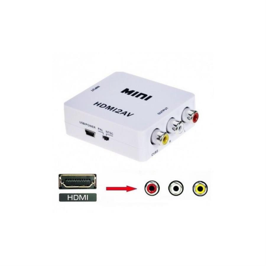 Conversor Audio + Video - HDMI a RCA - HDMI - AV - NOGA NET