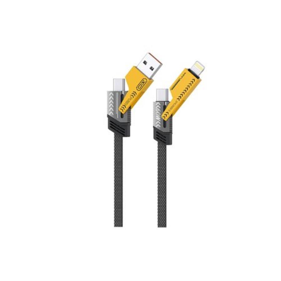 CABLE USB 4 EN 1 USB C LIGHTNING 1.00 MTS XO-NB283