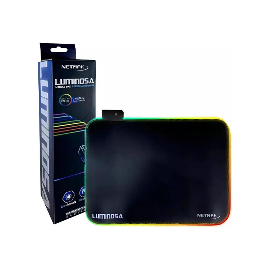 NETMAK PAD MOUSE GAMER RETROILUMINADO NM-LUMINOSA