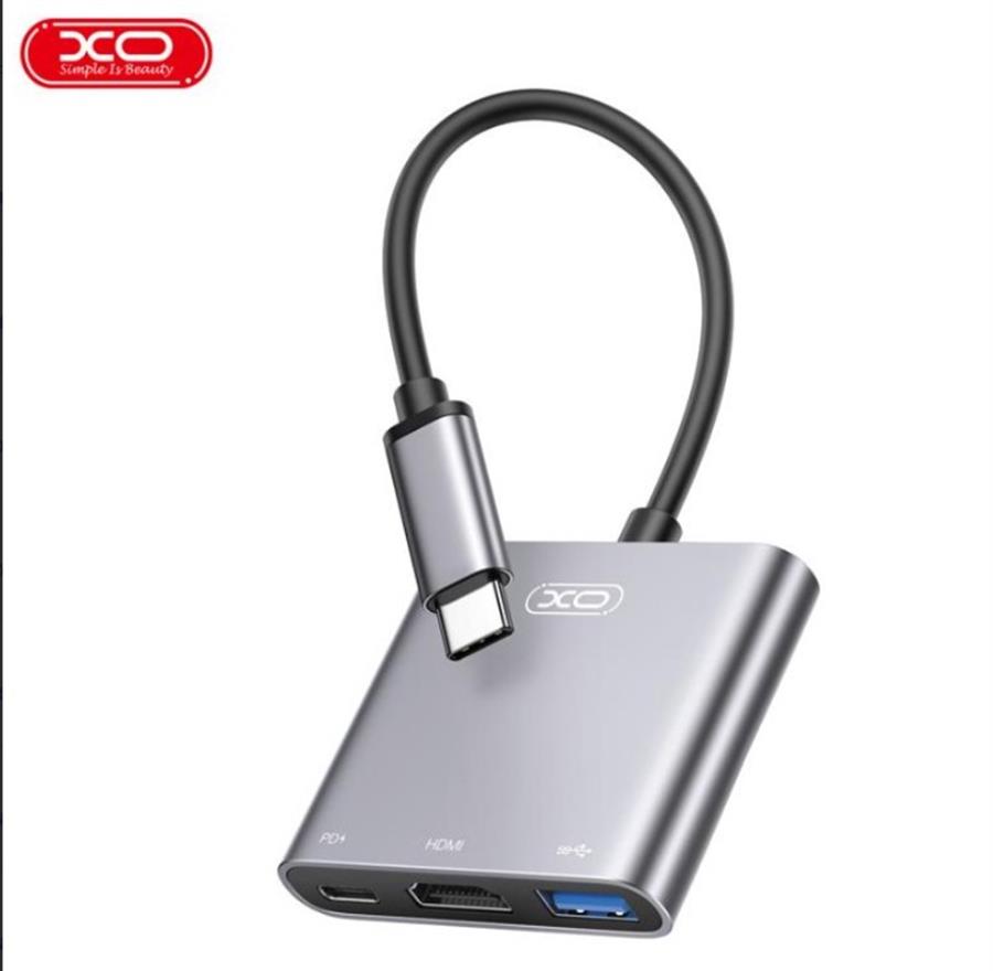 ESTACION DOCK 3 EN 1 TIPO C XO - HUB011 MULTIFUNCION