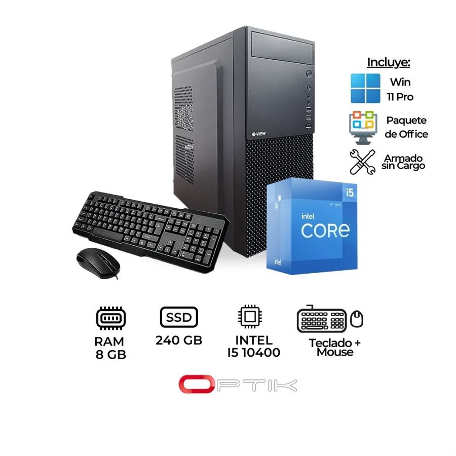 Computadora - PC - INTEL - CORE I5 10400 - 8GB - SSD 240GB - Win 10