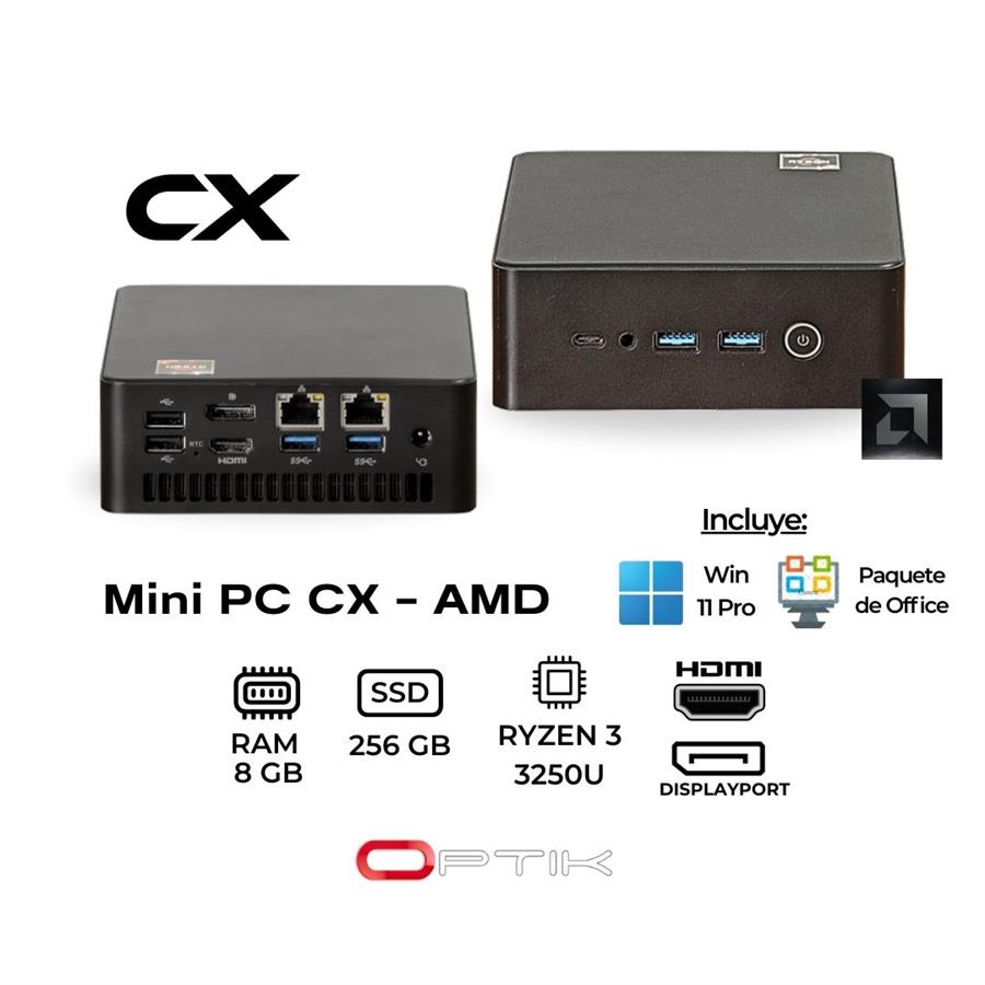 Mini PC CX - AMD - RYZEN 3 3250U + 8GB RAM + SSD 240GB