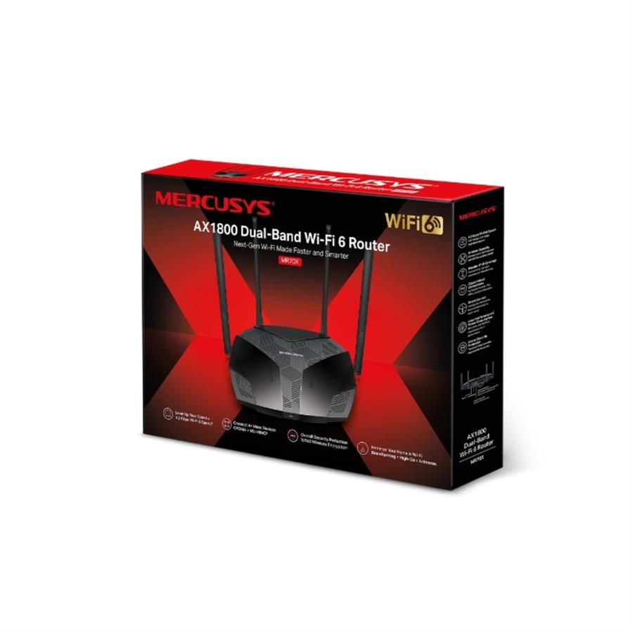 ROUTER 3P MERCUSYS MR70X AX1800 WIFI 6